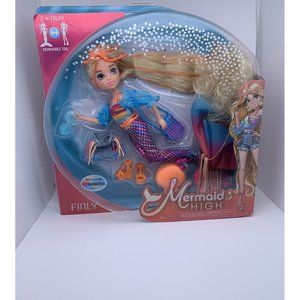 Mermaid High Finly Deluxe Mermaid Doll & Accessories with Removable Tail Doll...